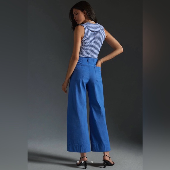 Anthropologie Colette Magic Fabric Cropped Wide-Leg Pants by Maeve - Picture 3 of 8